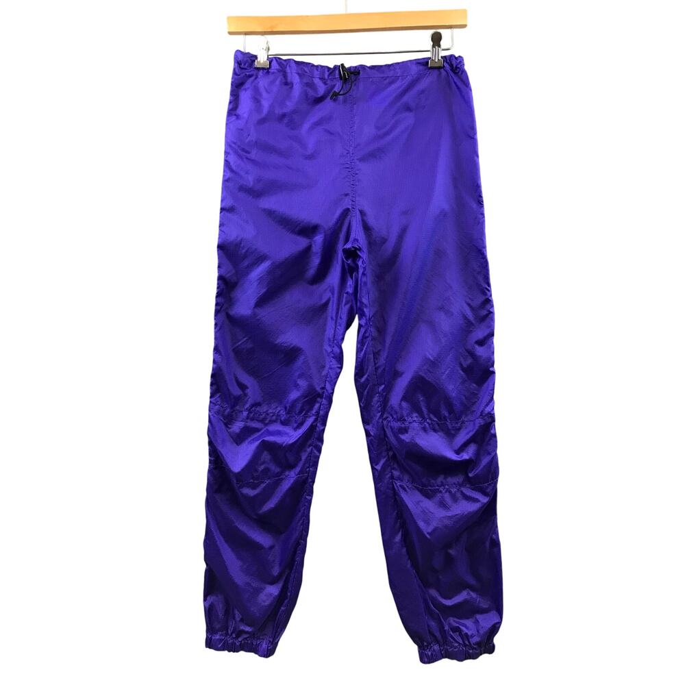 Vintage The North Face Pants Mens XS Wind Water Repellent Purple Track Side Zips